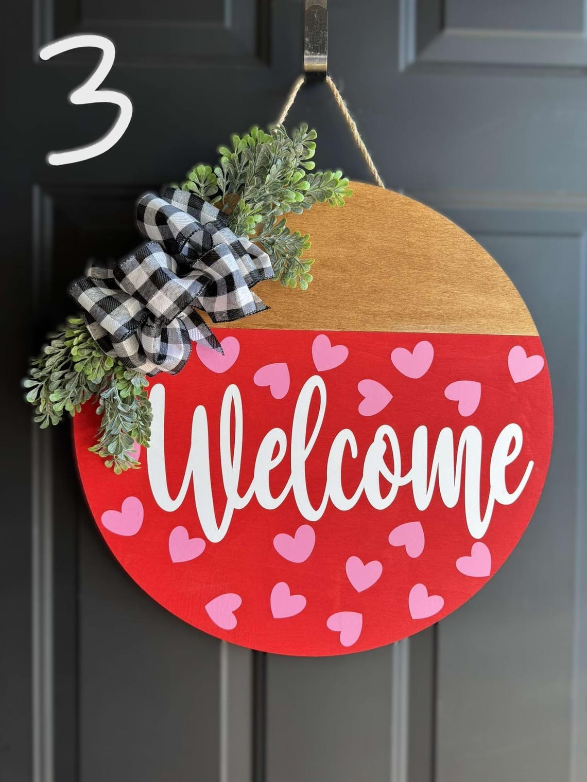 Valentines Pink Hanging Heart Decor