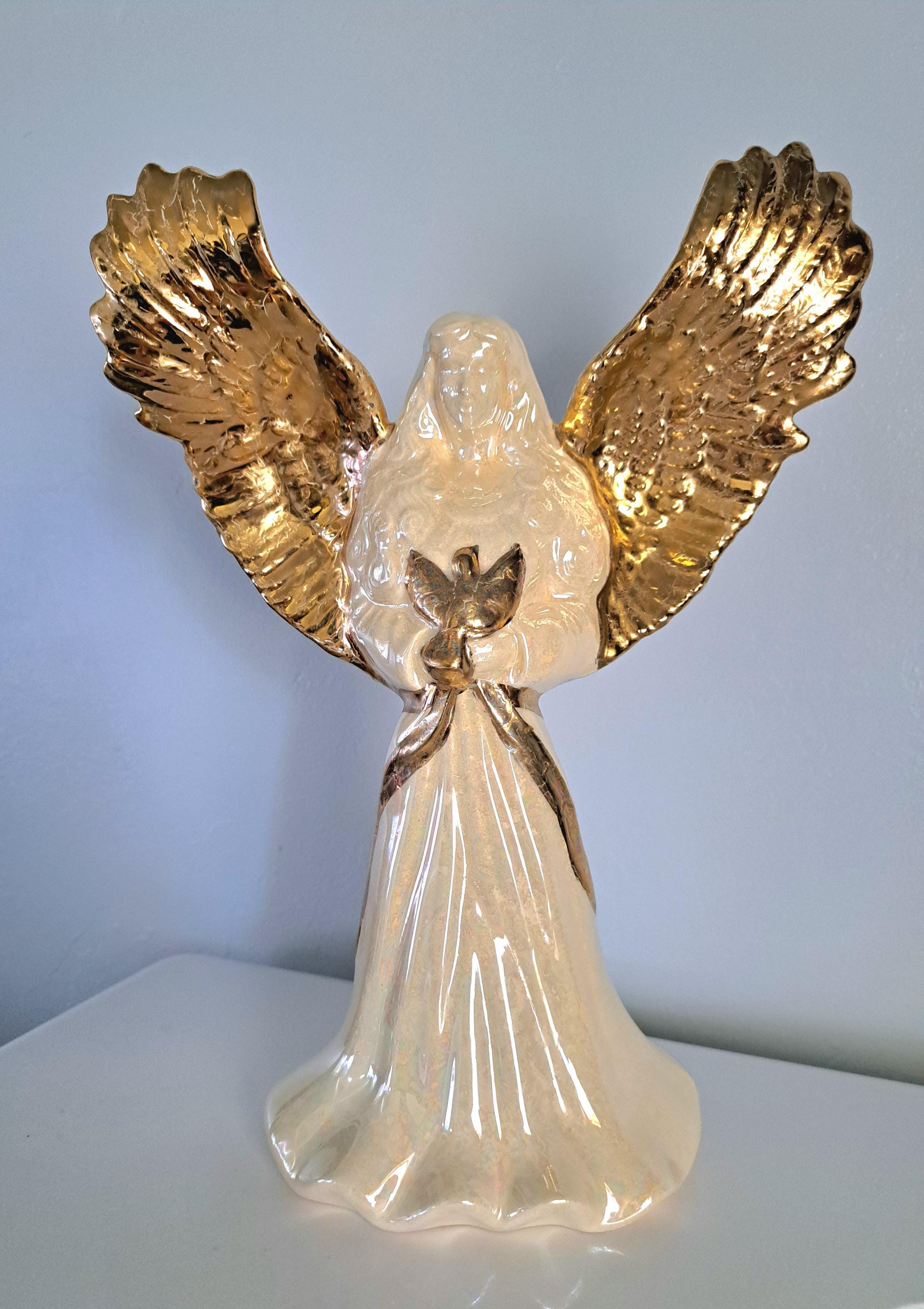 Raku Guardian Angel - Etsy