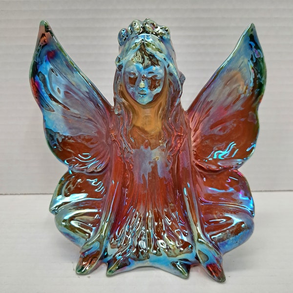 Raku Pottery Ceramic Meditation Fairy By Lorrie Wickman The Potters Wheel Too