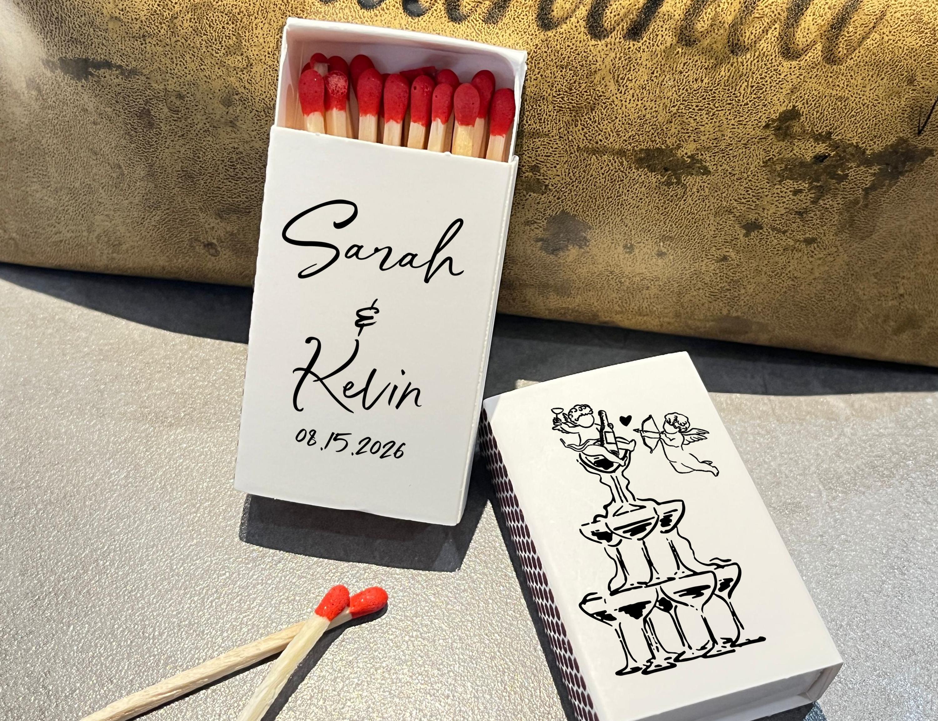Cupid Wedding Matchbox Favors