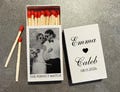 The Perfect Match Wedding Matchbox with Couple Photo – Custom Double-Sided Wedding Matches in Bulk – Bridal Shower & Engagement Party Favors