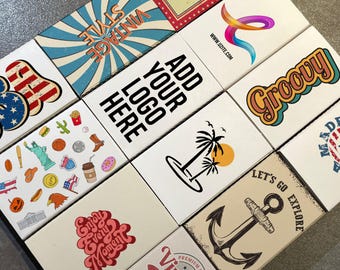 Custom Logo Printed Matchboxes/Add Your Logo Matches for Business/Wedding Guest Favors/Party Supplies/Business Promotional Matchbox Favors