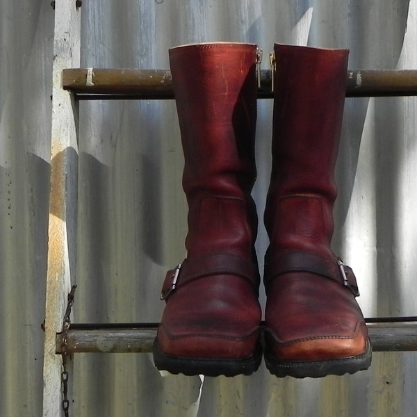 fluevog biker boot, mens size 6