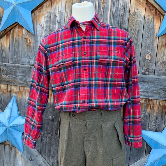 1990's, flannel, tartan shirt by Polo