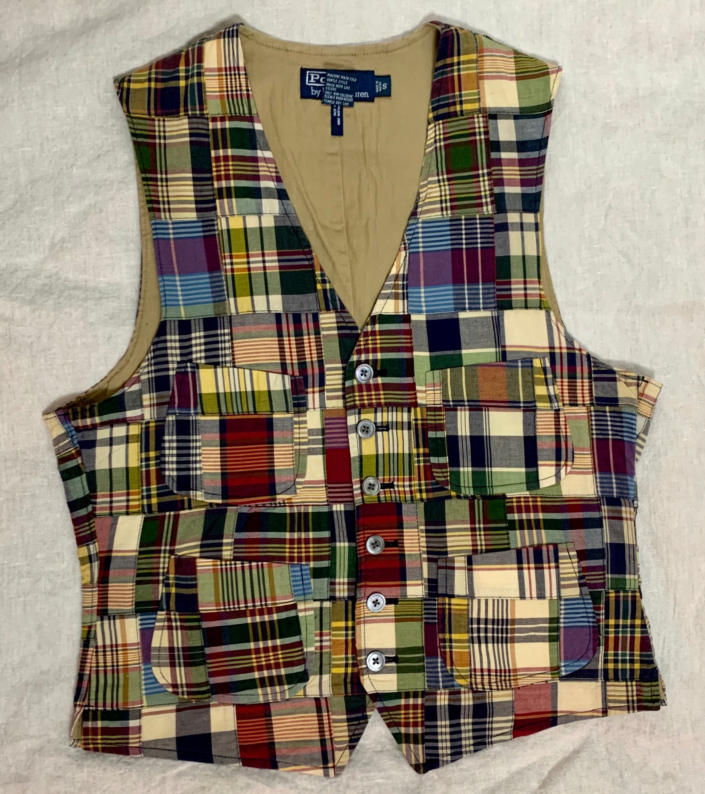 polo patchwork vest