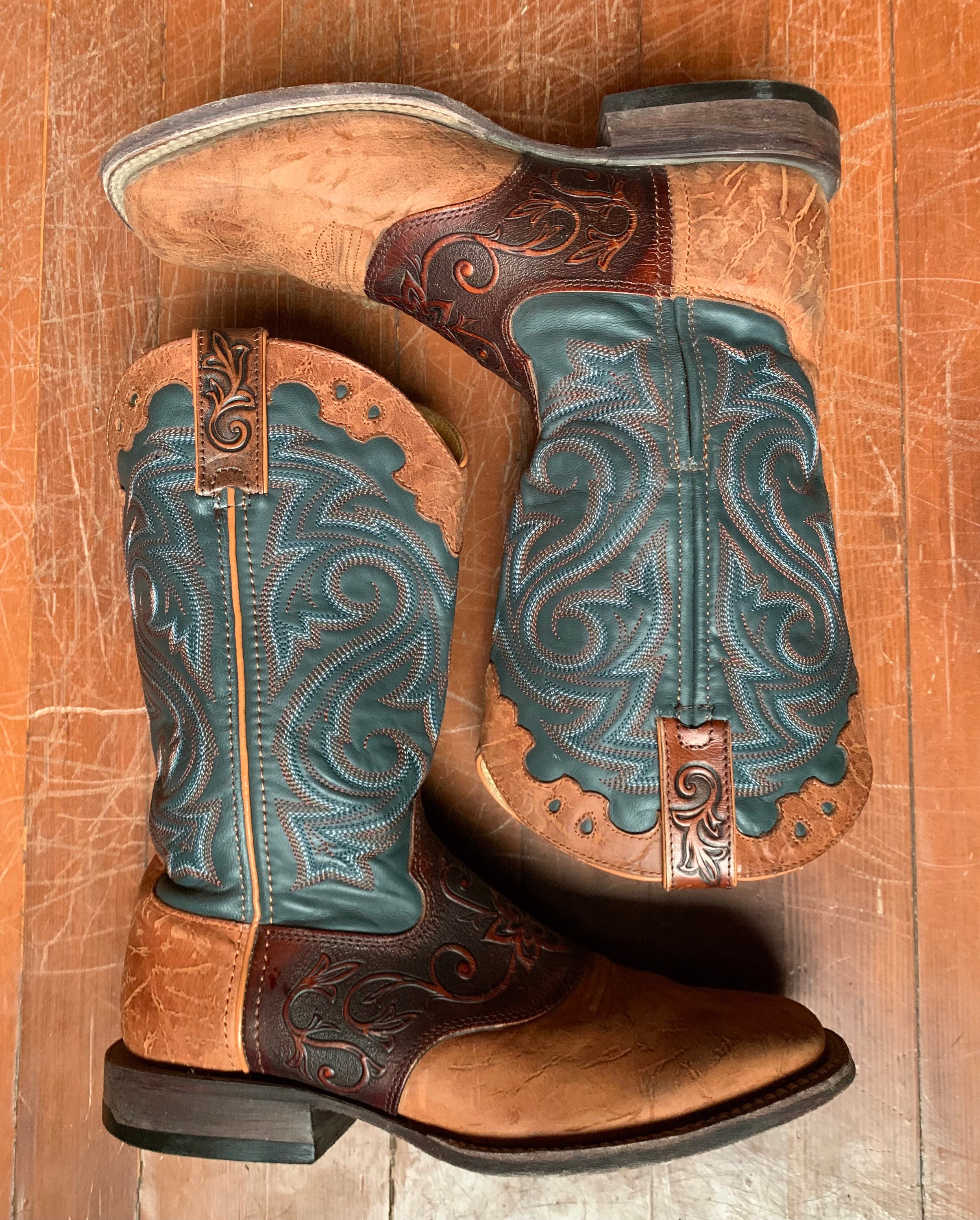 3 Colour Cowboy Boots by Rocky Like 