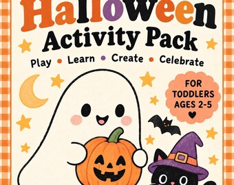 Toddler Halloween Activity Pack Instant download 28 Pages