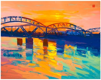 Open Edition Print - Dusk at Broadway - 8X10 - landscape