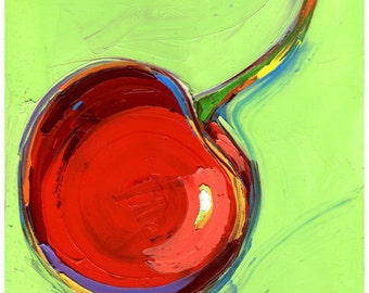 Print - Complimentary Cherry -10X10-Modern Fine Art