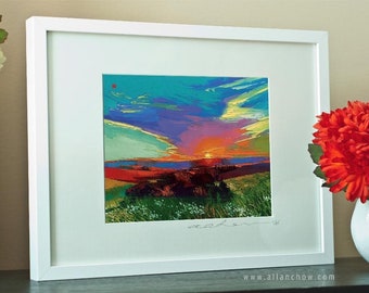 Framed Print - Crimson in My Eyes - 8x10 -Modern Fine Art