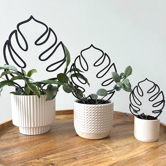 Monstera Blatt-Rankgitter: Modernes Blumentopf Dekor