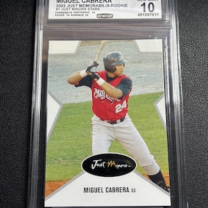 Miguel Cabrera 2003 Just Memorabilia Rookie CCG 10