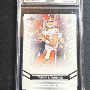 Trevor Lawrence 2021 Leaf RC2021 CCG 10 RC