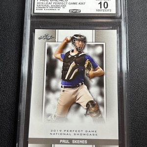 Paul Skenes Rare 2019 Leaf Perfect Game CCG Gem Mint 10 Rookie Pittsburgh Pirate
