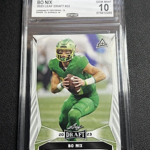 Bo Nix 2023 Leaf Draft CCG 10