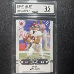 Bryce Young 2022 Leaf Draft CCG 10 RC