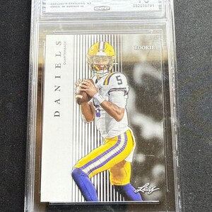 Jayden Daniels 2024 Leaf Rookie CCG 10 RC