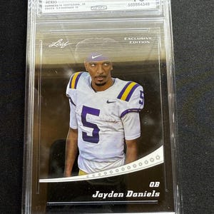 Jayden Daniels 2024 Leaf Exclusive Edition CCG 10 RC
