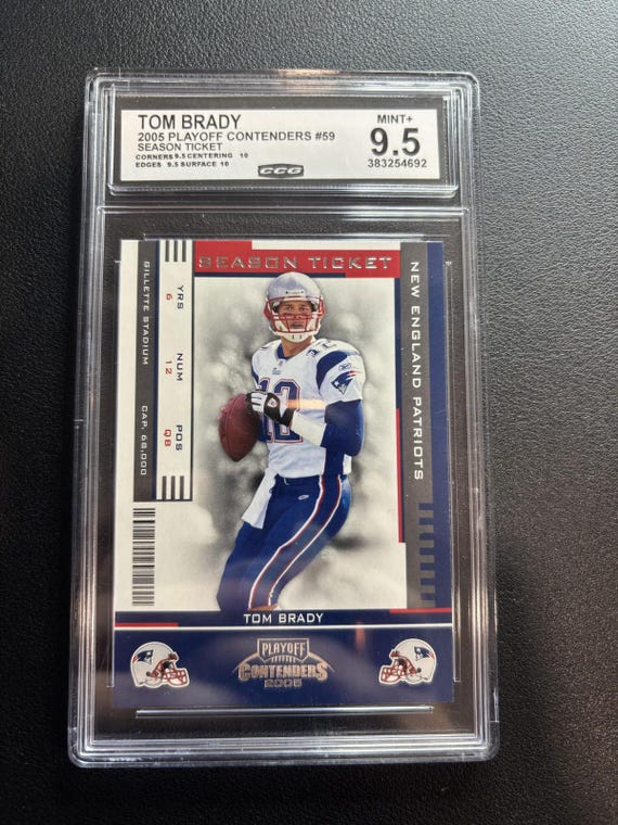 Tom Brady 2005 Playoff Contenders Season Ticket CCG