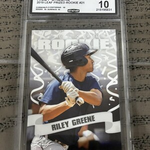 Riley Greene 2019 Leaf Prized Rookie CCG 10 RC
