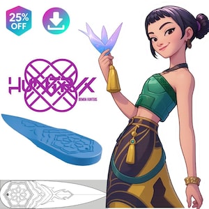 Zoey&#39;s Daggers KPOP Demon Hunters 3D Printable | Huntrix Zoey Kpop Demon Hunters Inspired Accessories
