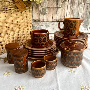 Hornsea Heirloom Vintage Autumn Brown Tea Set