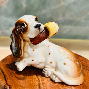 Basset Hound Porcelain Collectible Figurine