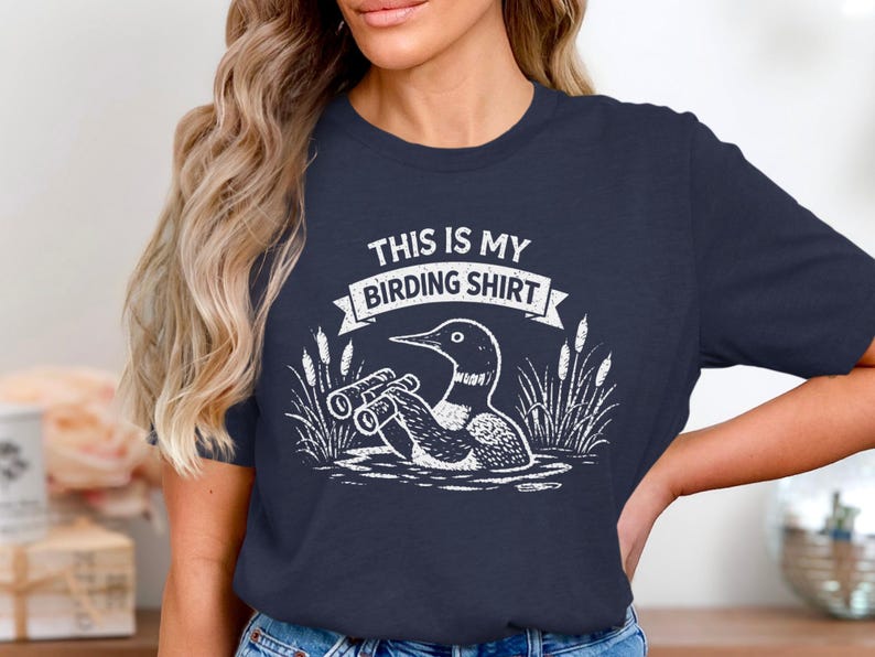 Bird Watching T Shirt, This Is My Birding Shirt, Bird Enthusiast Gift, Funny Bird Lover Tee, Nature Wildlife Birdwatching Apparel