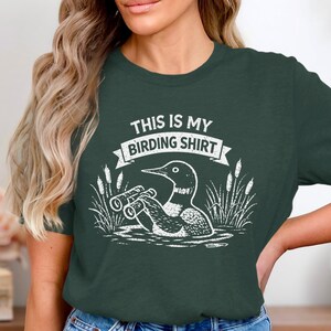 Funny Bird Watching Shirt, Birding Lover Gift, This is My Birding Shirt, Nature Enthusiast Tee, Birdwatcher T-shirt, Cute Birder Top.