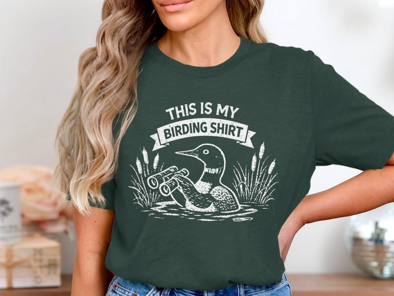 Funny Bird Watching Shirt, Birding Lover Gift, This is My Birding Shirt, Nature Enthusiast Tee, Birdwatcher T-shirt, Cute Birder Top.