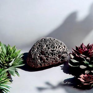 Kleiner natürlicher Diffusor für ätherisches Öl aus Lavasteinen - umweltfreundlicher Aromatherapiestein für Zuhause und das Büro