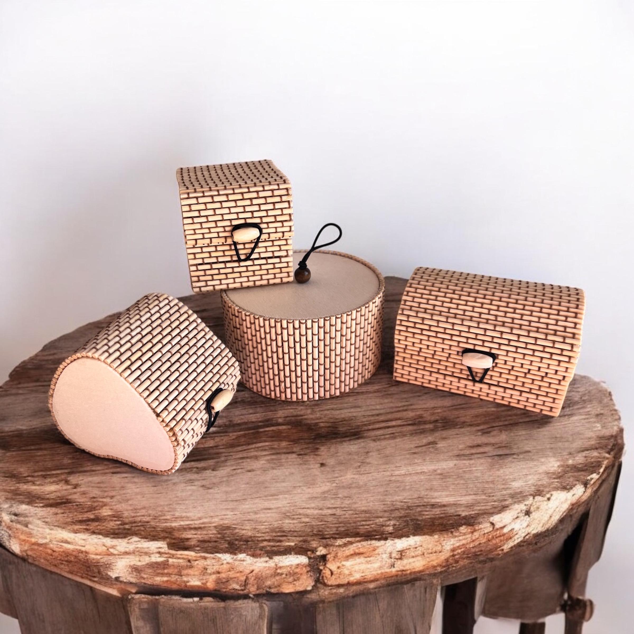Round bamboo box - Etsy.de