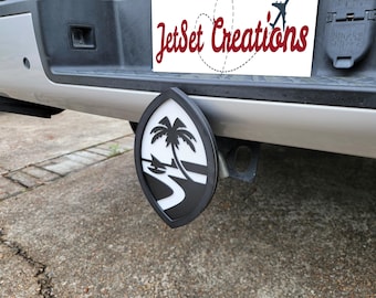 Guam Seal Trailer Hitch Cover – do zaczepów holowniczych 2” | Chamorro Island Pride Truck Accessory