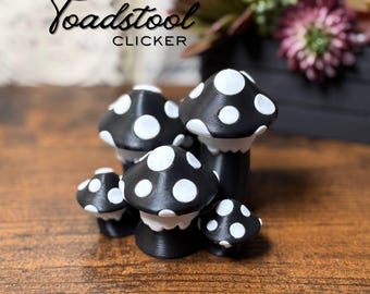Clicky Pilzhaufen Fidget Spielzeug | Mushy Clicker | Fliegenpilz Schreibtisch Fidget