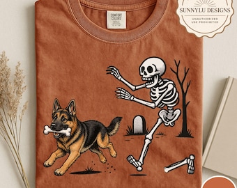 Comfort Colors® Halloween German Shepherd Dog Shirt, Halloween Dog Shirt, Funny German Shepherd Shirt, Funny Halloween Shirt, Funny Dog Tee