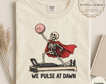 Comfort Colors® Halloween Pilates Shirt, Pilates Lover Shirt, Pilates Instructor Tee, Pilates Lover Gift, Funny Pilates Tee, Spooky Workout
