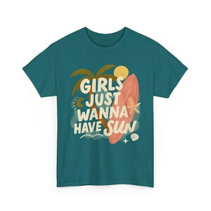 Girls Just Wanna Have Sun Unisex Tee | Fun Summer Shirt, Beachwear, Vacation Outfit, Gift for Her, Tropical Vibes