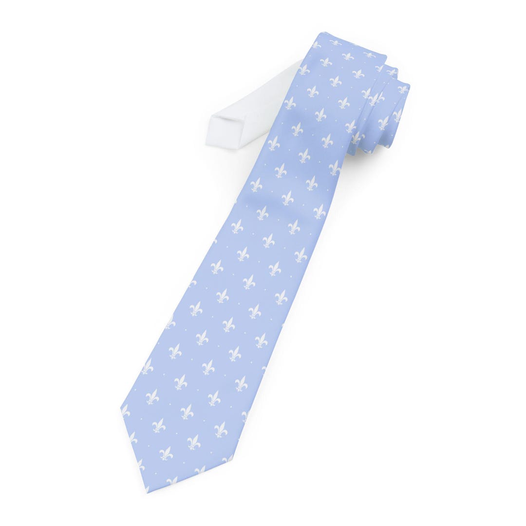 Fleur De Lis Necktie, Men's Tie, St Louis University Spiritwear, SLUH ...