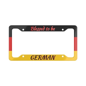 German Pride-nummerplaatlijst - gezegend om Duits te zijn, auto-accessoires, cadeau voor Duitsers, decor Duitse cultuur, autodecor, trots