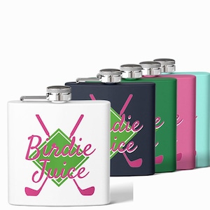 Birdie Juice Flask: Stainless Steel Golf Alcohol Shots - Gift for Golfers