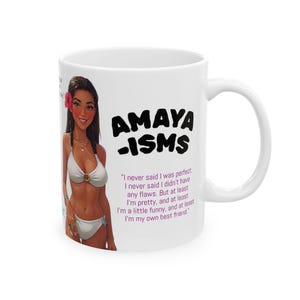 Amaya-Isms Funny Mug, Love Island USA, Inspirational Quotes, Girl Power Gift, Self Love Reminder, Amaya Papaya, Summer Reality TV Gift, 2025