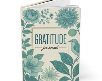 Dankbarkeits-Notizbuch - Hardcover Matt, Reflexions-Notizbuch, tägliches Affirmations-Tagebuch, Achtsamkeitstagebuch, umweltfreundliches Geschenk