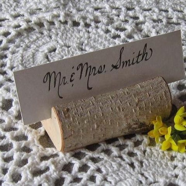 Rustic Wedding Place Card Holders