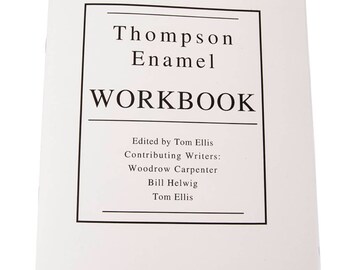 Thompson Enamel Workbook, Learn how to Enamel, Enameling Supplies, DIY Enameling, Thompson Enamel, Painting with Fire Studio, Enameling