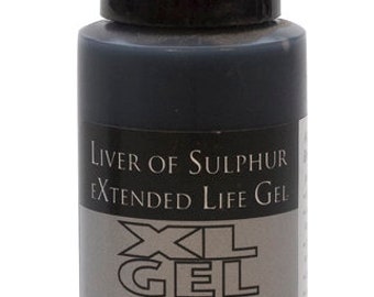 Liver of Sulfur, Liver of Sulfur Gel, 1 oz, LOS, Patina, Black Colorant for Metal, Metalworking, Metal Color, Painting with Fire