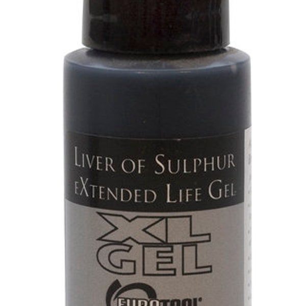 Liver of Sulfur, Liver of Sulfur Gel, 1 oz, LOS, Patina, Black Colorant for Metal, Metalworking, Metal Color, Painting with Fire