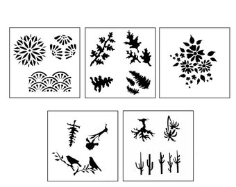 Stencil, Enamel Stencil, Secret Garden, Transfer, Template, Design Stencil, Enamel Supplement, Enamel Tools, Enamel Surface Design, Stencil