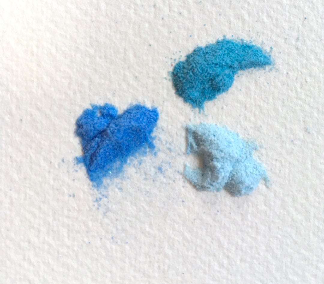 Enamel Blue Collection, Thompson Enamel, Blue Glass, Enameling