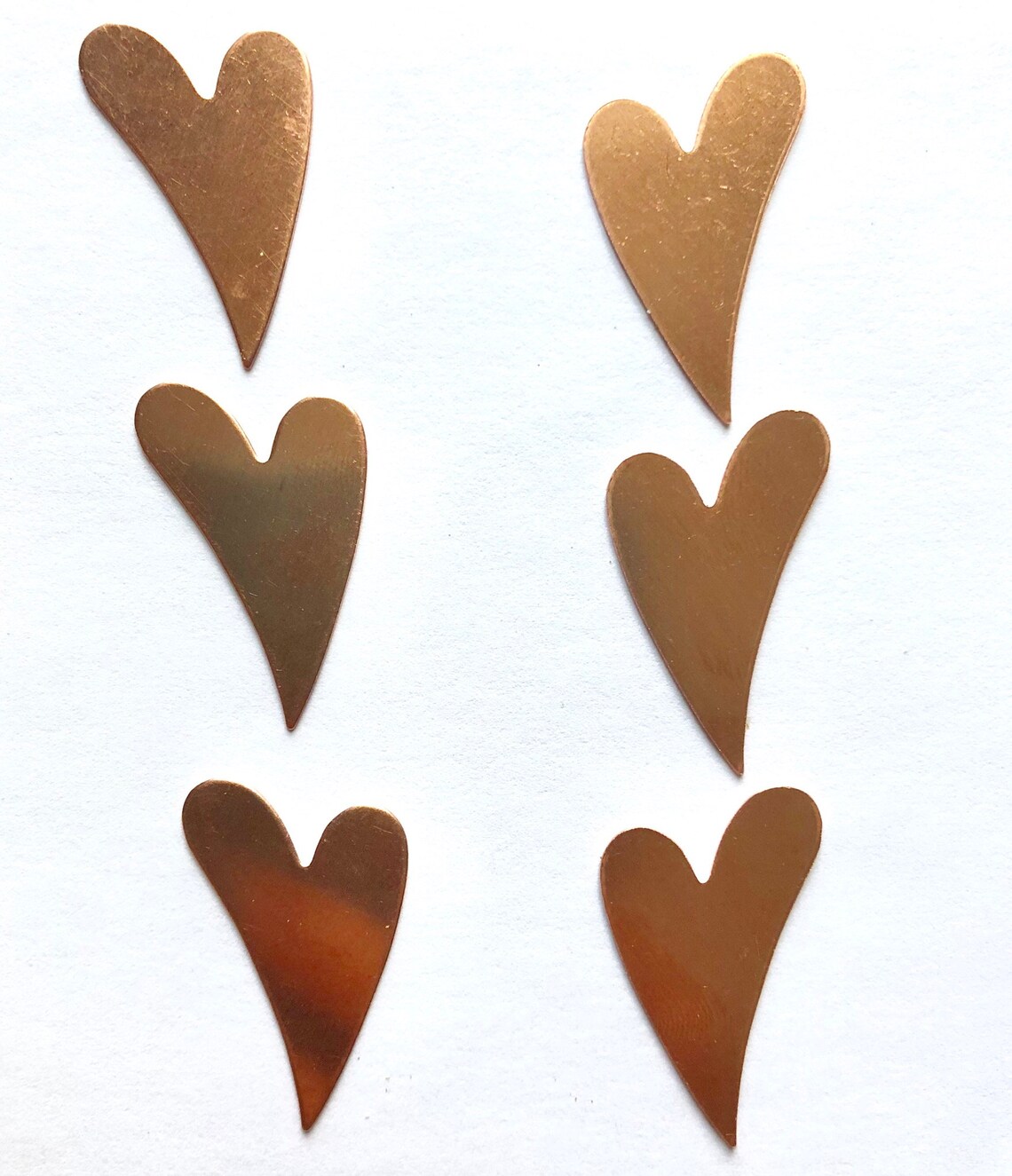 Copper Heart Small Heart Heart Charm Blank Copper Etsy Canada