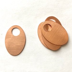 Copper Oval Washer, Copper Oval, Copper Blank, Copper Stamping, Copper Form, Copper Component, Copper, Copper Shape, Painting with Fire